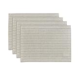 Solino Home Pinstripe Linen Placemats Set of 4