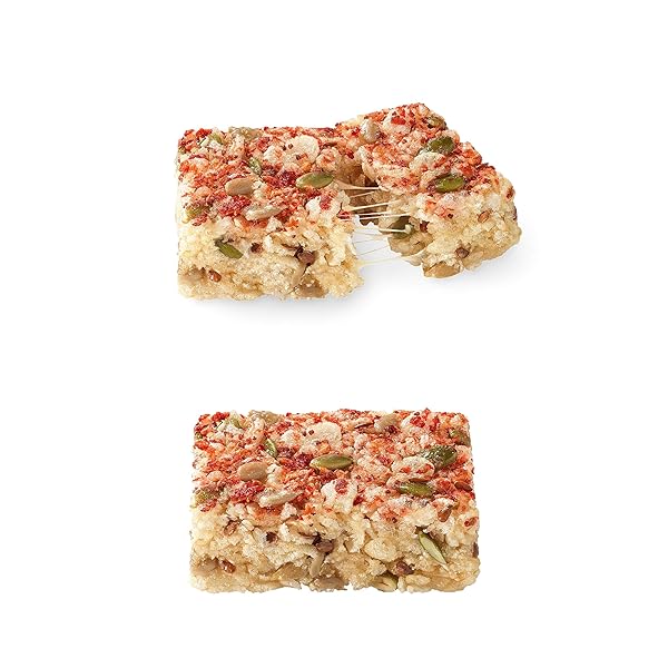 BLAKE’S SEED BASED RICE CRISPY TREATS – STRAWBERRY (18 COUNT), NUT FREE, GLUTEN FREE, DAIRY FREE & VEGAN, HEALTHY SNACKS FOR KIDS OR ADULTS, SCHOOL SAFE, LOW CALORIE ORGANIC FRUIT FLAVORED SNACK
