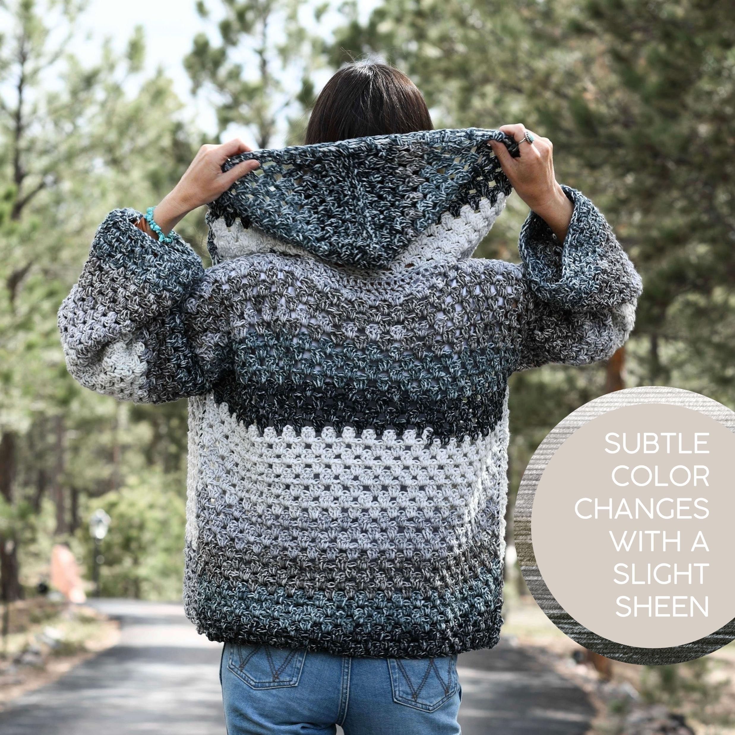 Lion Brand Yarn Mandala Ombré Yarn with Vibrant Colors, Soft Yarn for Crocheting and Knitting, Harmony, 1-Pack