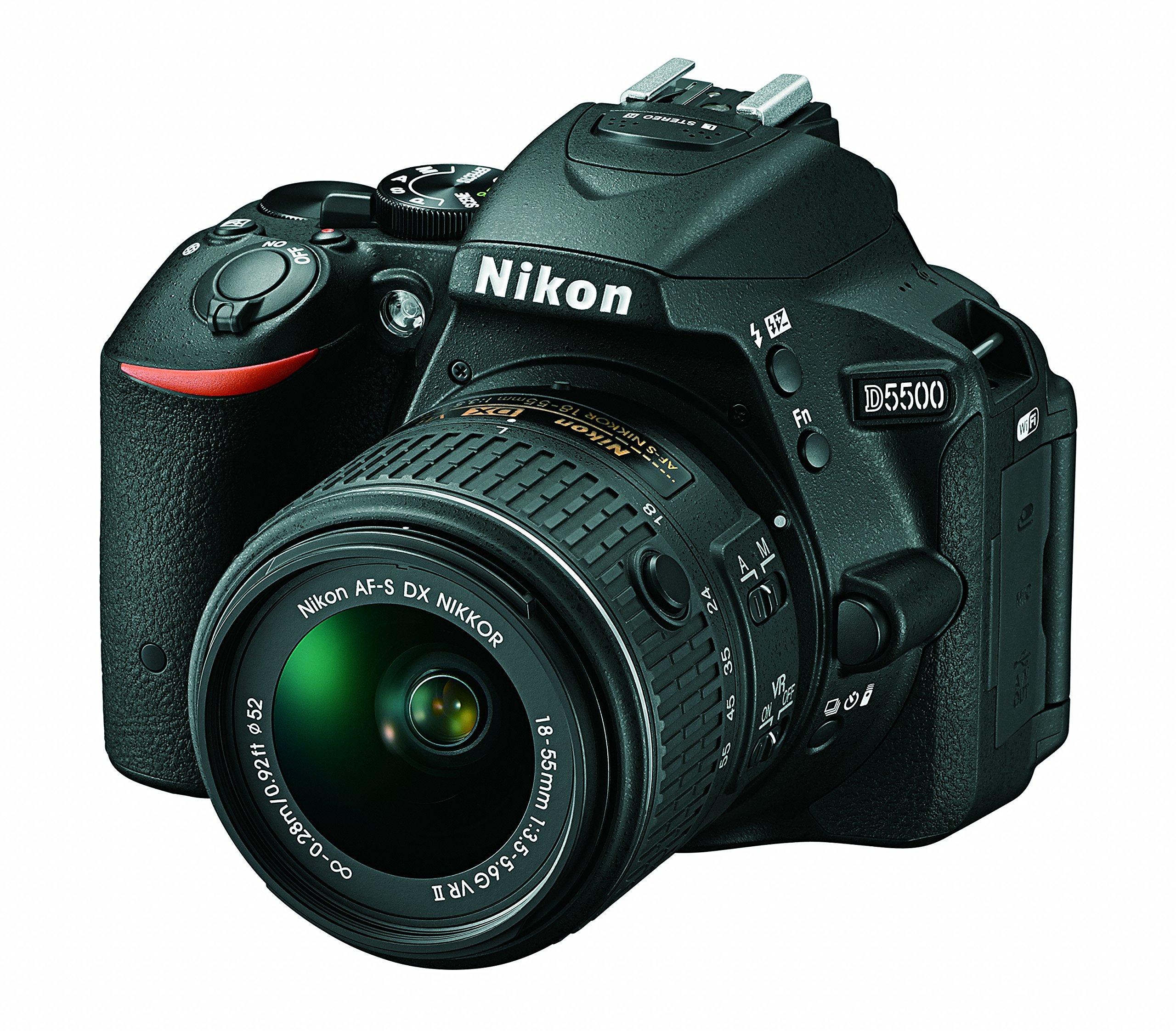 Nikon D5500 DX-format Digital SLR w/ 18-55mm VR II Kit (Black 