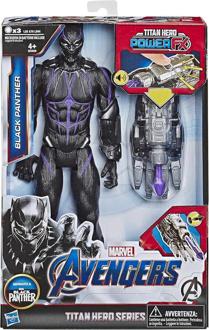 Marvel Avengers Endgame Black Panther Titan Hero with Power FX
