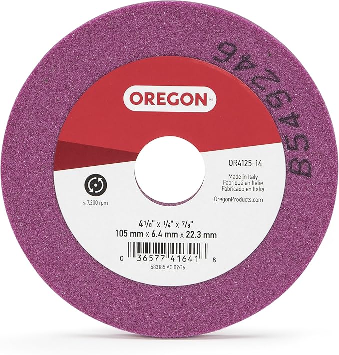 Oregon OR412514A Grinding Wheel for Saw Chain, 41/4Inch by 1/4 Inch New World
