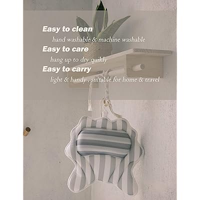 Buy Jacaranda Bathtub Pillow Ergonomic Bath Pillows For Tub Neck And Back Support Bath Tub Pillow Headrest 3d Air Mesh Breathable Bath Accessories For Women Men 6 Non Slip Suction Cups Online In Indonesia