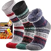 3 Pairs Warm Thermal Socks for Women & Men Winter Ski Thick Boot Insulated Socks for Cold Weather
