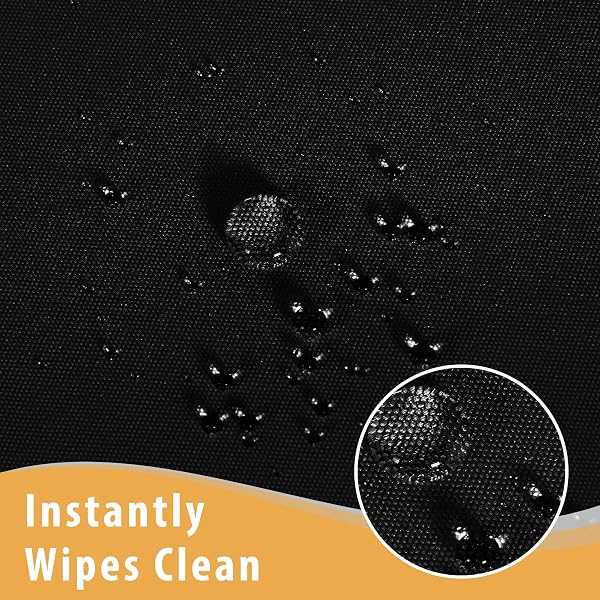 OBSTAL 4 PACK BLACK TABLECLOTH FITTED TABLE CLOTHES FOR 8 FOOT RECTANGLE TABLES – WATER RESISTANT WASHABLE FABRIC POLYESTER RECTANGLE TABLE COVER FOR OUTDOOR/INDOOR USES?96L X 30W X 30H INCHES, BLACK?