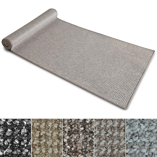 CONGCLI Teppichläufer 55x245cm - Supersoft Kurzflor Für Flur, Küche & Wohnzimmer, Rutschfeste Unterseite