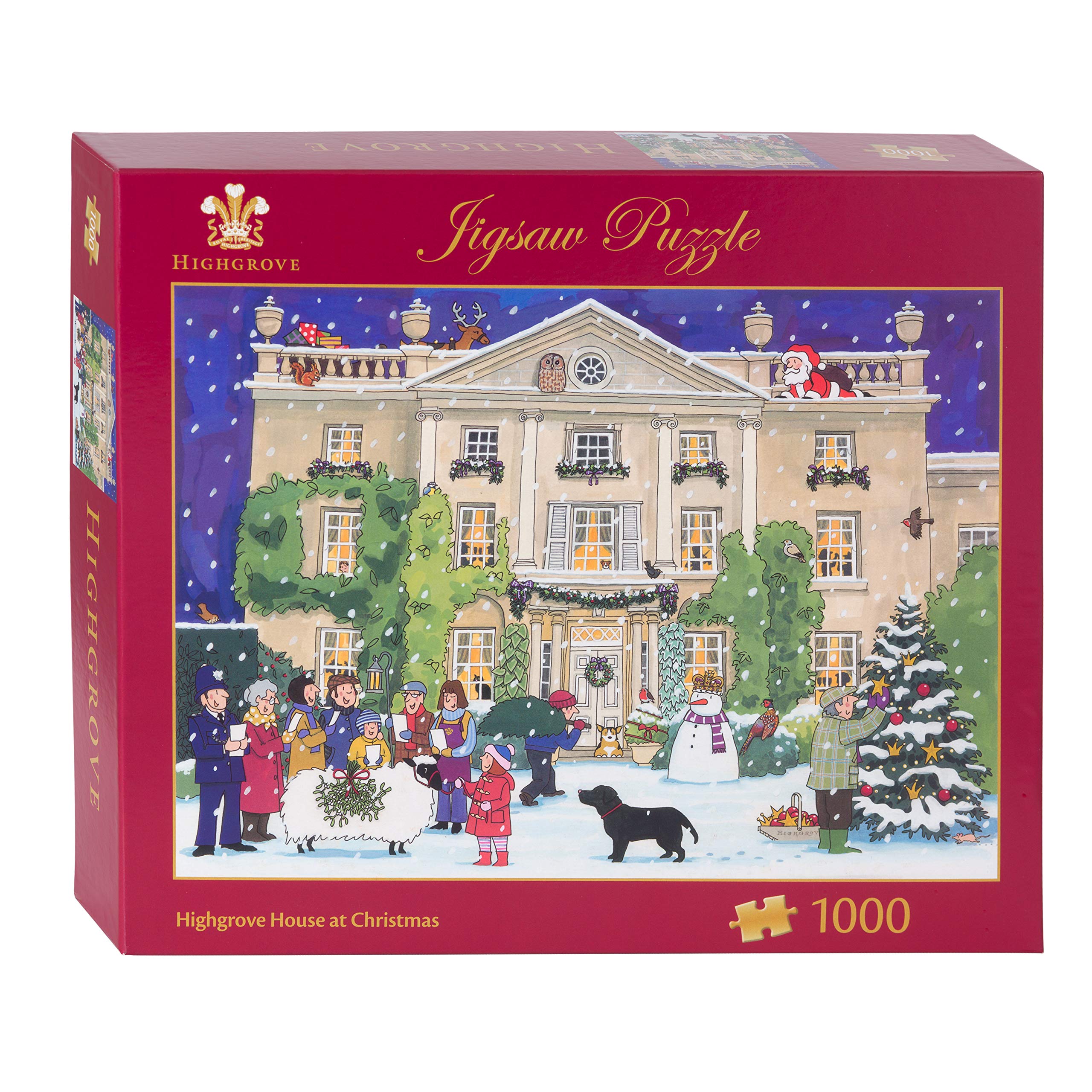 Alison Gardiner Festive Highgrove House Jigsaw Puzzle 1000 Pieces 68 x 48 Centimeter