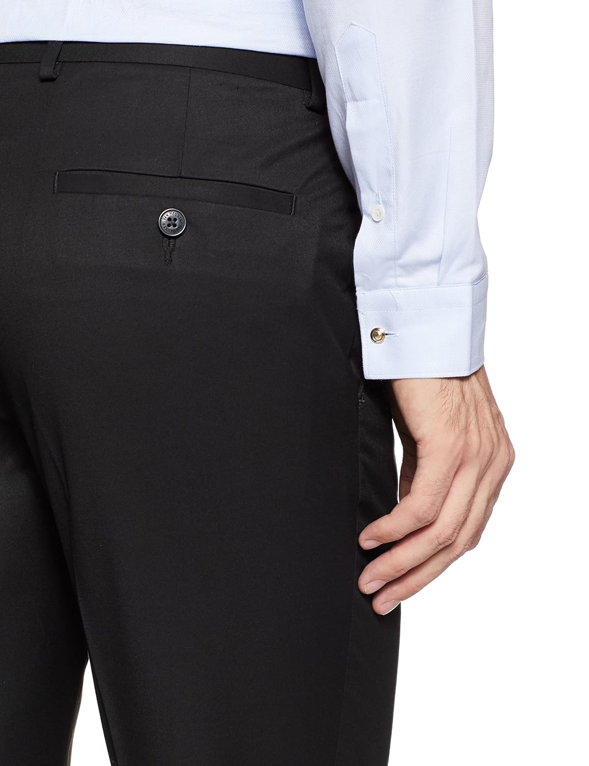 van heusen men's slim fit formal trousers