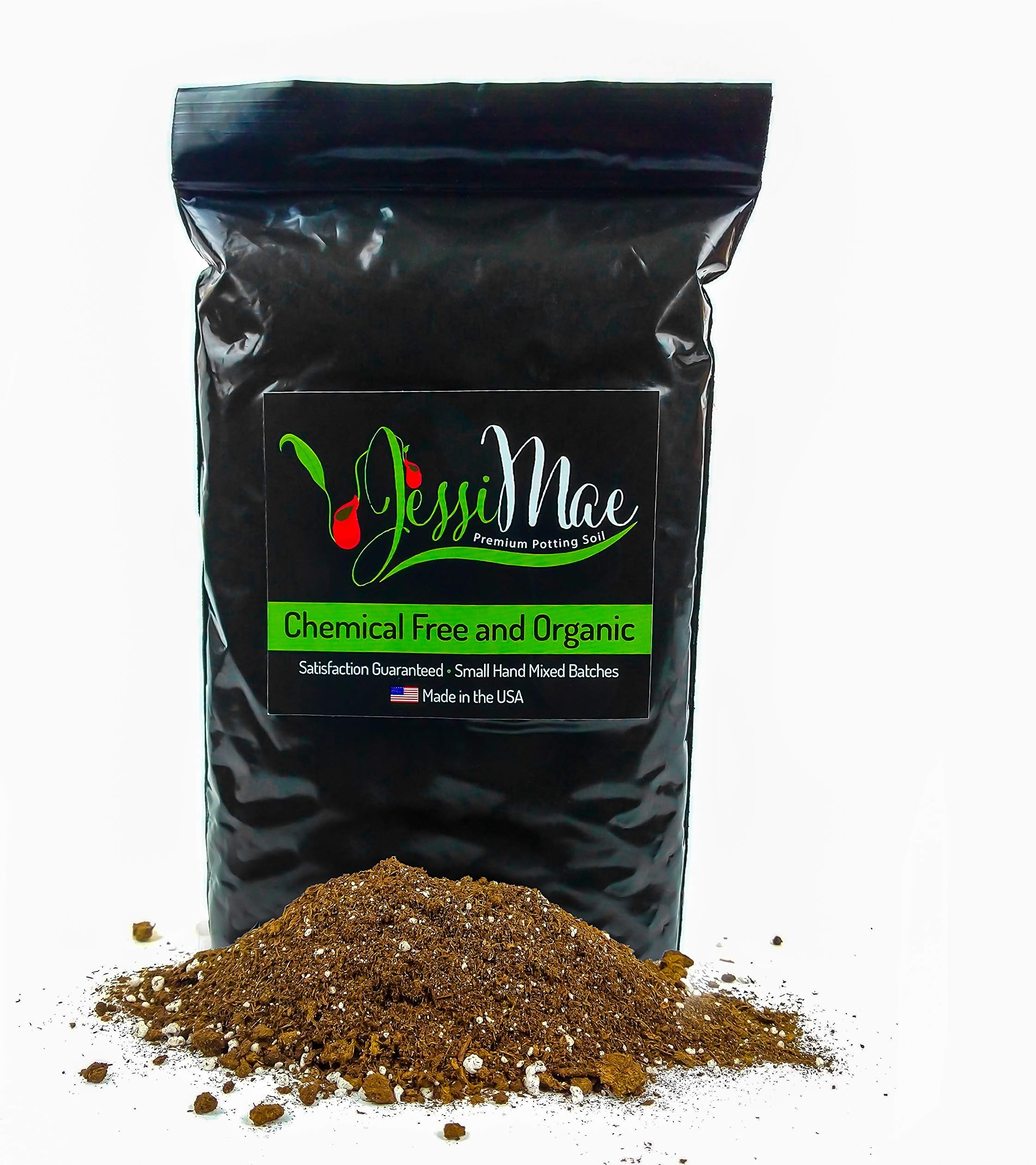 Organic Cactus and Succulent Soil – Small Batch Hand-Mixed Potting Soil for Indoor Plants – pH Balanced for Carnivorous Plants Including Venus Fly Trap, Pitcher Plant and Sundews (2 Quarts)