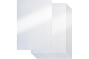 UNCLE PAUL White Shimmer Cardstock Paper, 25 Sheets 250gsm/92Ib Pearlescent Paper for Crafts, Double-sided Shiny Cardstock for DIY Projects Birthday Wedding Decoration UAP18025