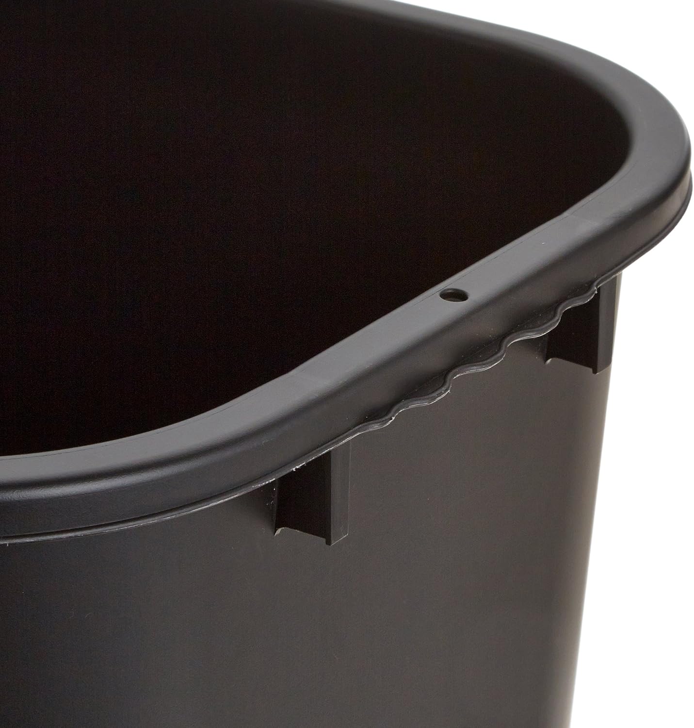 Sparco Rectangular 7 Gal. Black Wastebasket: Office Products