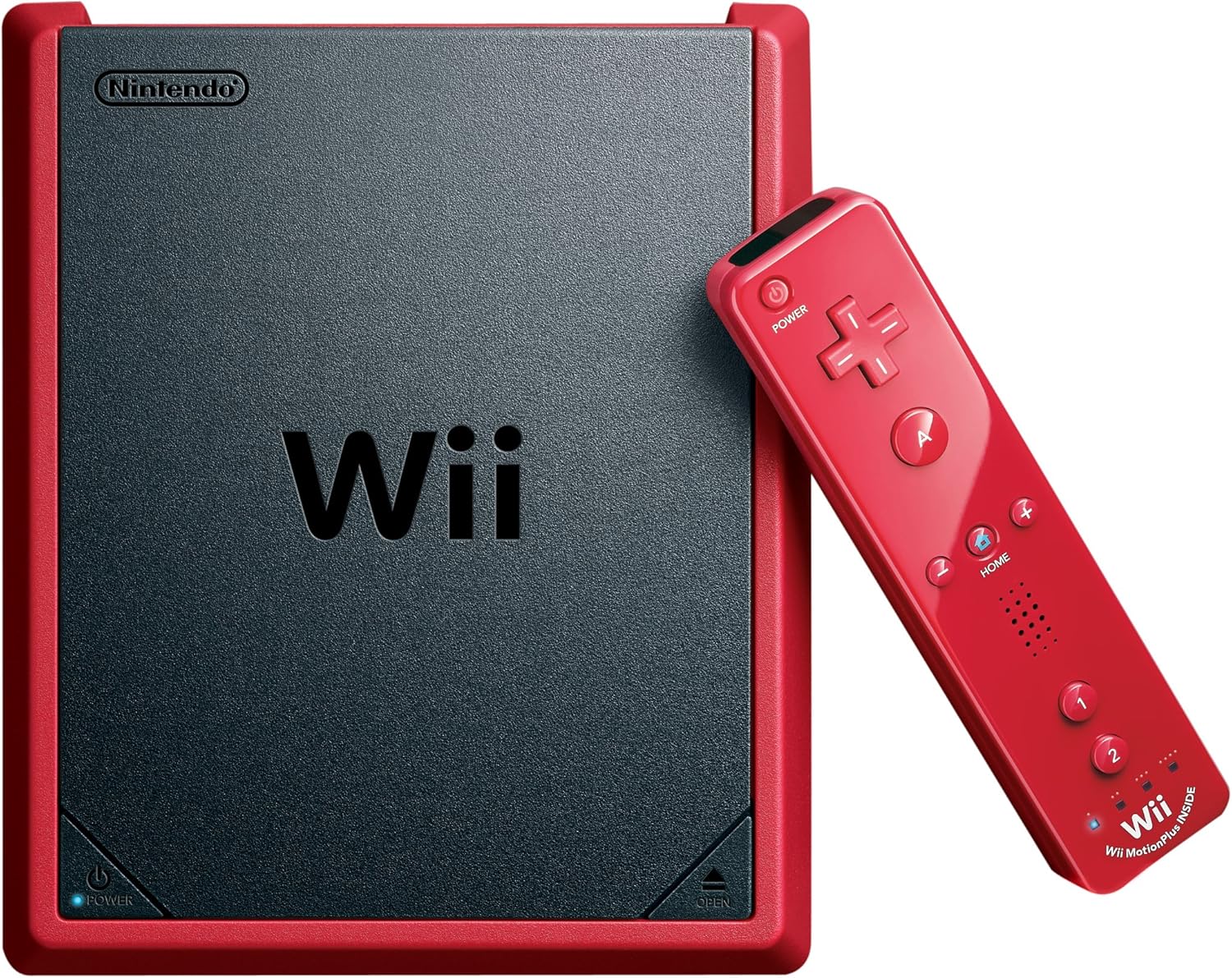 Nintendo Wii Mini Red Console with Mario Kart Wii Game Limited