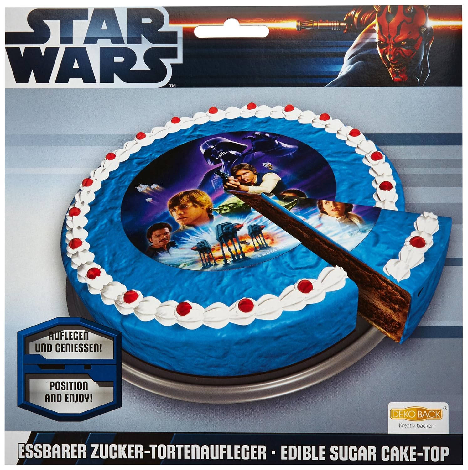 Zucker Tortenaufleger Kindergeburtstag backen Torte Kuchen dekorieren Dekoration