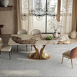 79'' Modern Luxury Dining Table for 8-10 People