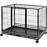 鶹 Basics Heavy Duty Stackable Pet Kennel with Tray, 36-inch