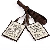 Brown Scapular Mt. Carmel 100% Wool Made in USA Handmade Quality (Single)