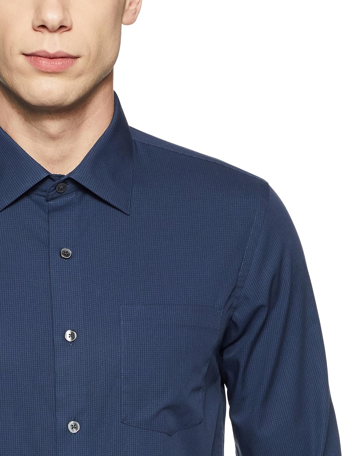 arrow men's checkered slim fit formal shirt