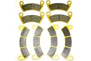 Master Chen Front Rear Brake Pads Brakes for Polaris RZR 1000 XP Turbo EPS S/S Velocity/DYNAMIX/LE/Fox 2016 2017 2018 2019 2020 2021 2206231 2205949 FA680 FA656 MC0485