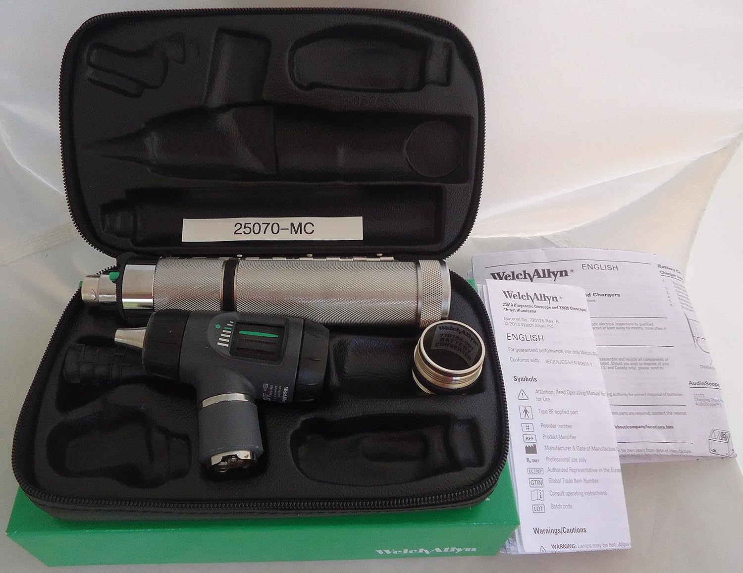 Welch Allyn Otoscope 3.5V Diagnostic Set 25070MC with