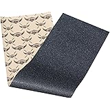 Jessup Skateboard Griptape Sheet: The choice of pro skaters worldwide. Bubble free & easy to apply. (9-Inch x 33-Inch, Black)
