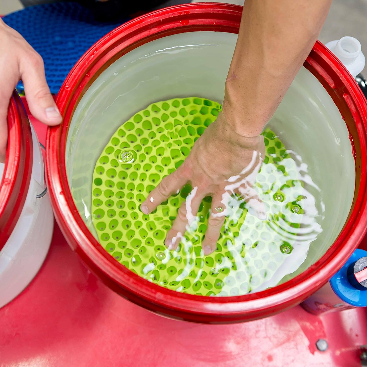 Chemical Guys Cyclone Dirt Trap Car Wash Bucket Insert Car Wash Filter Removes Dirt and Debris While You Wash, Lime Green: Automotive