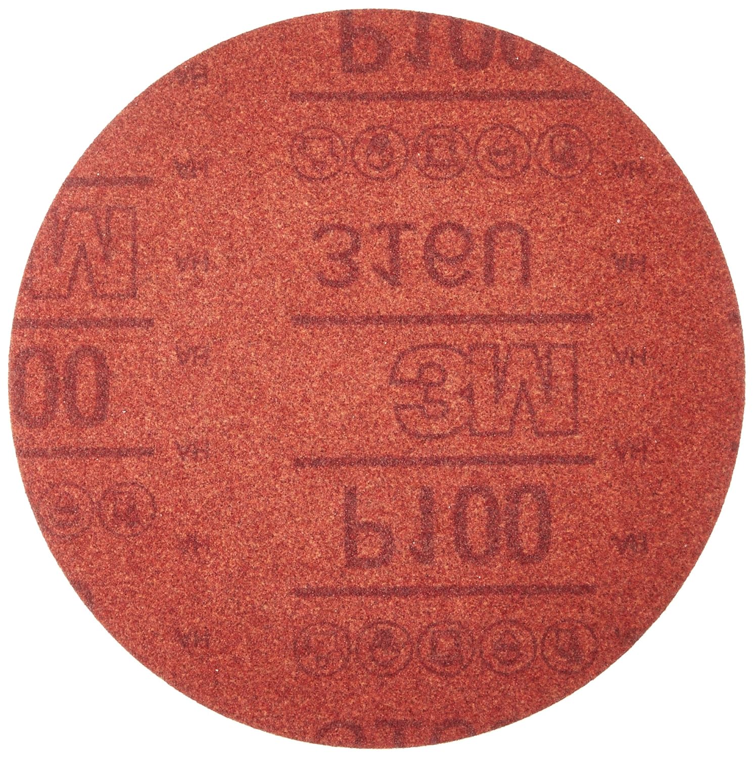 3M Hookit Red Abrasive Disc, 01225, 6 in, P100, 50 discs per carton