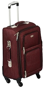 Trolley bag Trekker Expandable Polyester Matty Soft sided Luggage bag 24 inches