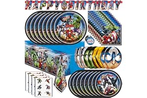 Unique Marvel Avengers Party Supplies and Decorations, Avengers Birthday Party Supplies, Serves 16 Guests, Officially License