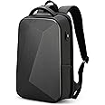 FENRUIEN Anti-Theft Hard Shell Backpack 15.6-Inch,Expandable Slim Business Travel Laptop Backpack for Men,Water Resistant Black Laptop Bag with USB Port