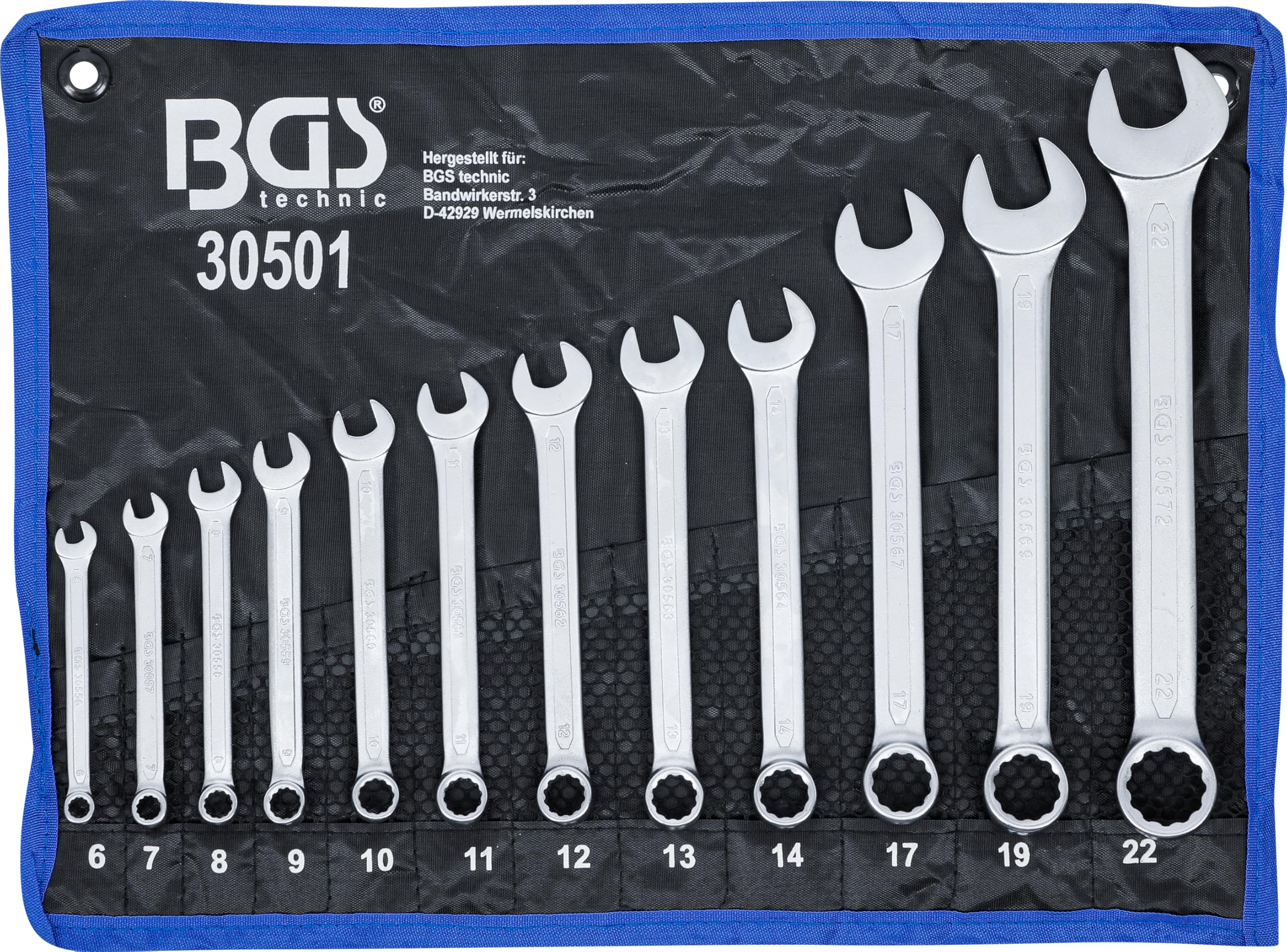 BGS 30501 | Combination Spanner Set | 6 - 22 mm | 12 pcs.