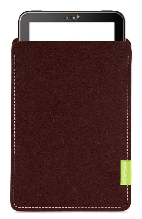 WildTech Sleeve für Tolino Vision 4 HD / 3 HD / 2 HD / 1 Hülle Tasche aus echtem Wollfilz - 17 Farben (Handmade in Germany) -