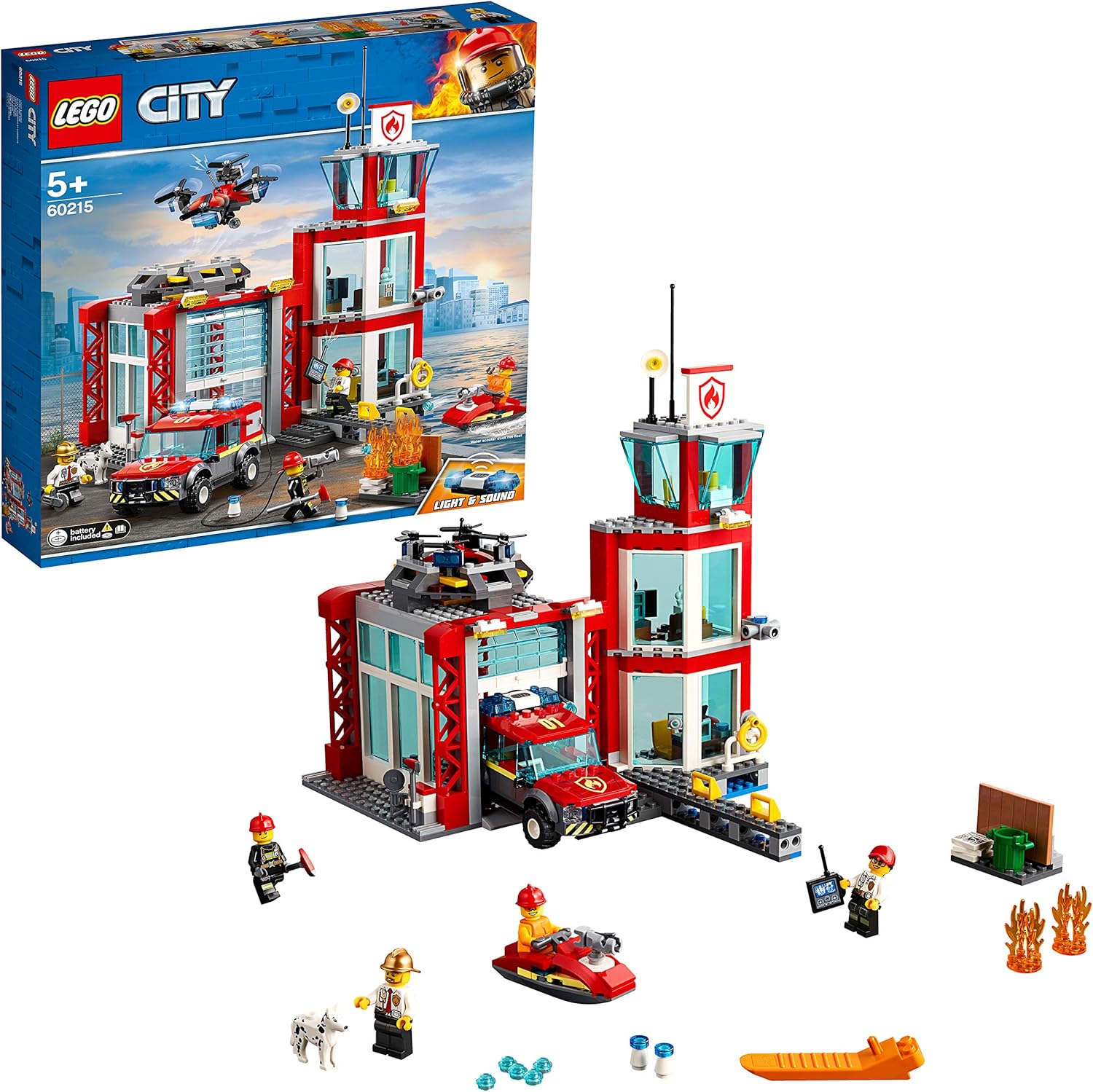 LEGO City Fire - Parque de Bomberos, estación de juguete para ...