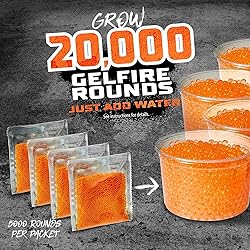 Nerf 20,000 Gelfire Rounds Refill Blasters, 800