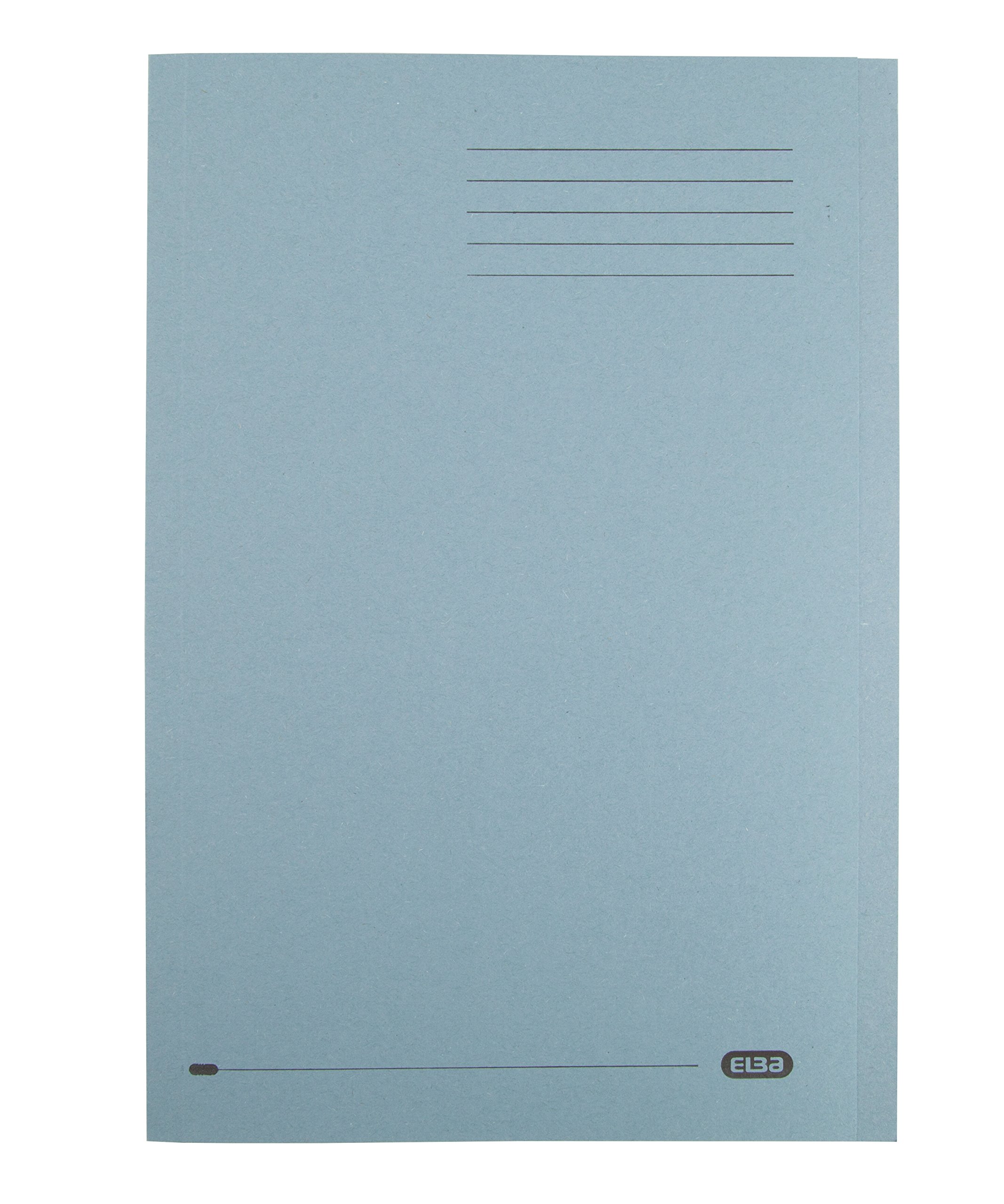Elba Square Cut Folder Recycled Heavyweight 290gsm Foolscap Blue Ref 20313 [Pack of 100]