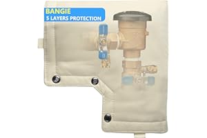 BANGIE Backflow Preventer Insulation Cover | 5 Layers of Protection Preventer Cover Insulated Pouch | Double Wall Cotton Winter Water Well Pump Covers Sprinkler Valve Cover Insulated (13"W x 12"H)