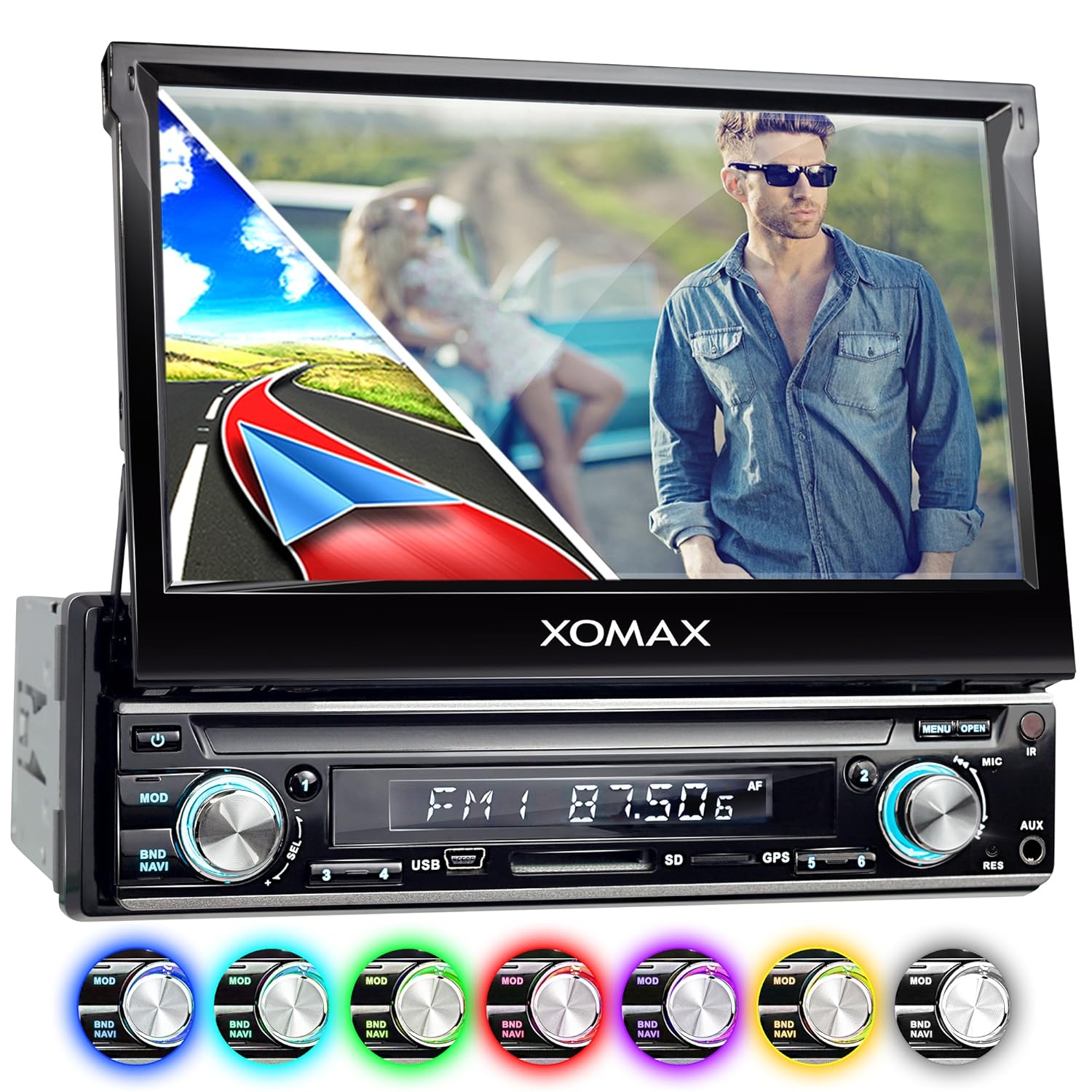 XOMAX XM VRSUNBT Radio de coche  Autoradio DIN con Navegación GPS