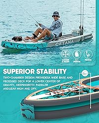 CETANA 11'6×35"x7" Extra Wide Fishing Inflatable