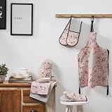 Penguin Home Set of 2 Recycled Cotton Tea Towels Grey Pink 50x70 cm view 4