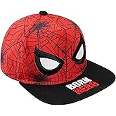 Marvel Spiderman Boys Baseball Cap with Adjustable Strap, Lightweight Snapback Sun Hat for Kids & Teens - Boys Gifts Red/Black