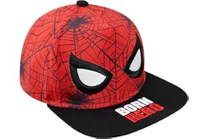 Marvel Spiderman Baseball Cap Boys Sun Hat Lightweight Adjustable Strap Snapback Summer Holiday Accessories Boys Gifts Red/Bl