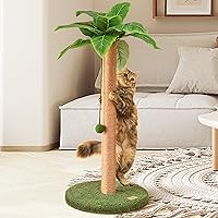 Meowoou Cat Scratching Post 33 inch Tall Scratching Post for Indoor Cats Large Cat Scratching Post with Sisal Rope Cat Scratc