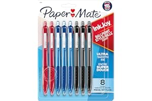Paper Mate InkJoy 300RT Retractable Ballpoint Pens, Medium Point (1.0 mm), Assorted, 8 Count