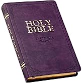 KJV Holy Bible, Standard Size Faux Leather Red Letter Edition Thumb Index & Ribbon Marker, King James Version, Purple (KJV De