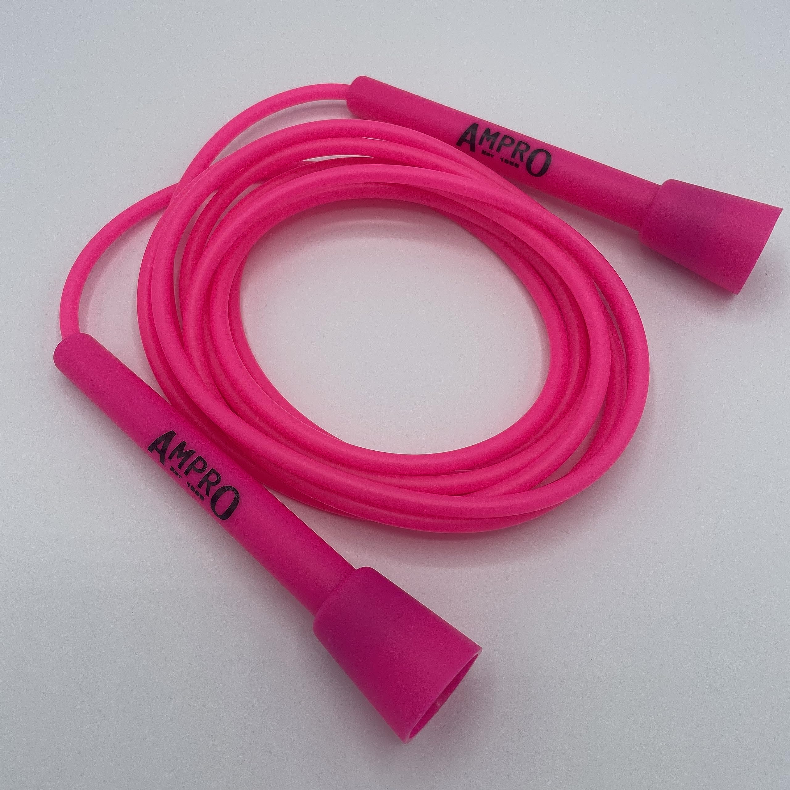 Ampro Adjustable Speed Skipping Rope - Jump Rope - Original - Skip - Skill - Training - Exercise (Pink)