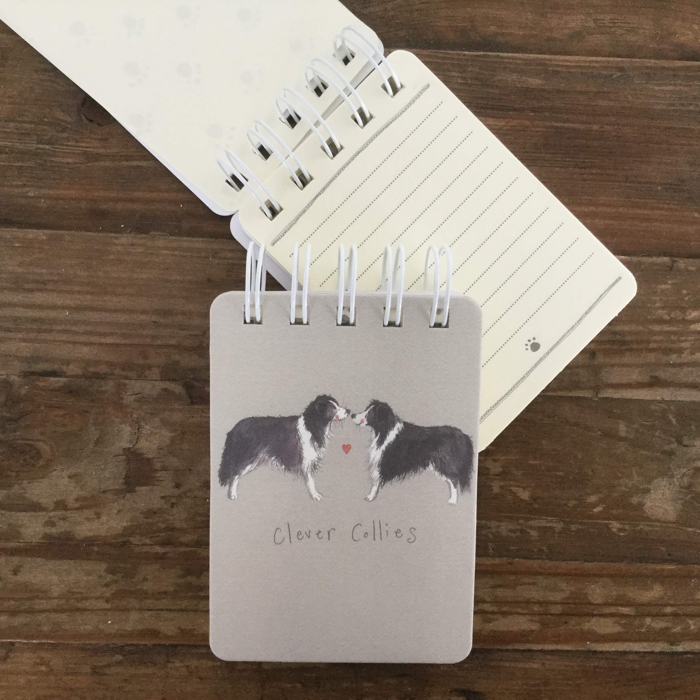 ALEX CLARK Clever Collies Small Spiral Notepad