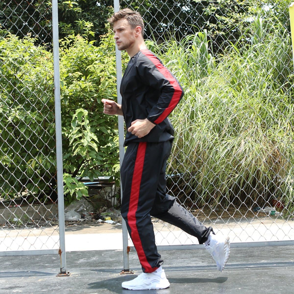 DNRZY F.I.T Sweat Sauna Suits for Men Women Plus Size AntiRip Sport Workout Suits Running Sauna