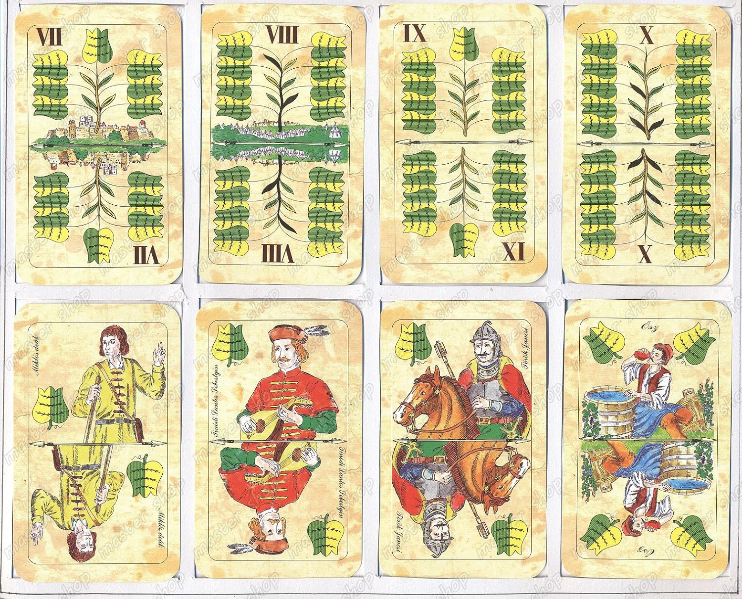 Torok Vero Magyar Kartya Joseph Vincent 136 Playing Cards Kviz 32 Cards