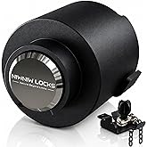 NiwNiw 2-5/16" Heavy Duty Trailer Hitch Lock - Ball Coupler&Safety Chains Anti-Theft,Travel RV/Pop-Up Camper/Boat/Truck/Motor