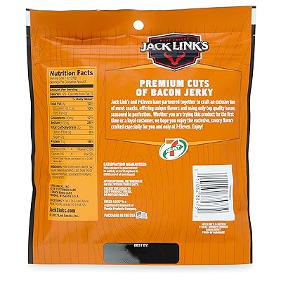 Buy 7 Select Jack Link S Thick Cut Hickory Smoked Bacon Jerky 2 85 Oz Pack 6 Packs Online In Thailand B078shnsks