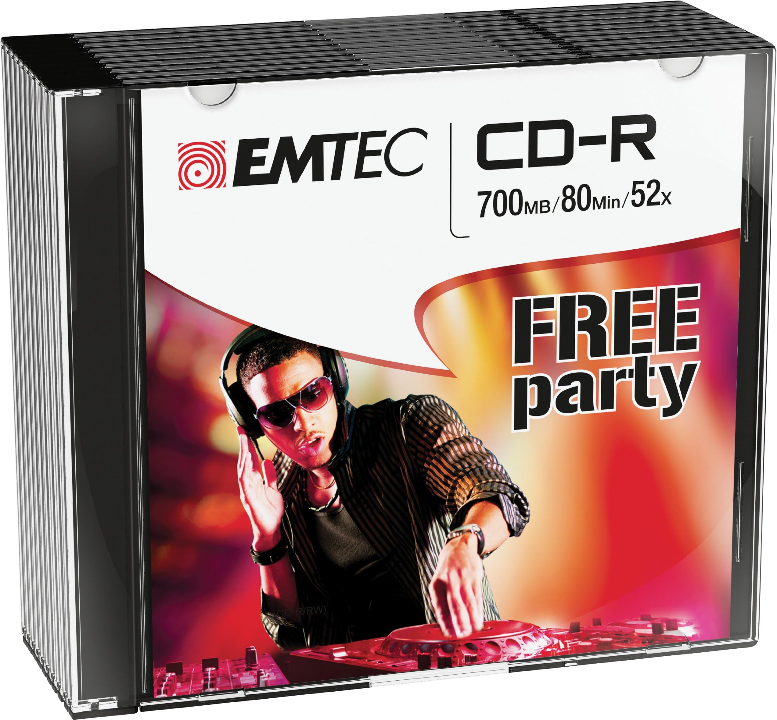 Emtec 52x 700MB Slim CD-R (Pack of 10)